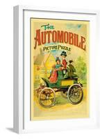 The Automobile-Picture Puzzle-null-Framed Art Print