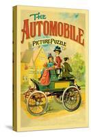 The Automobile-Picture Puzzle-null-Stretched Canvas