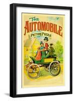 The Automobile-Picture Puzzle-null-Framed Art Print