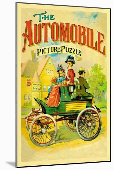 The Automobile-Picture Puzzle-null-Mounted Art Print