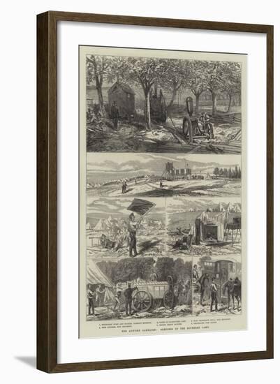 The Autumn Campaign, Sketches in the Southern Camp-null-Framed Giclee Print