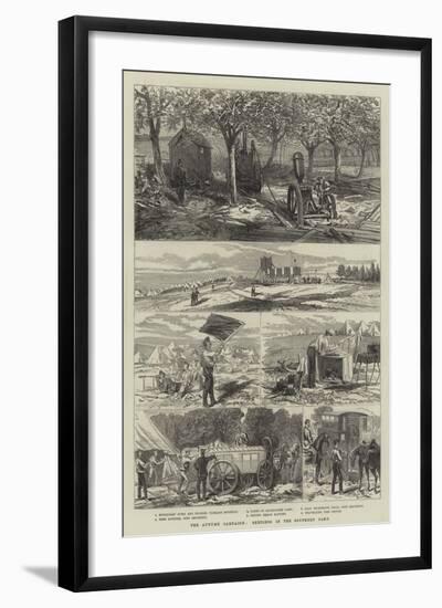 The Autumn Campaign, Sketches in the Southern Camp-null-Framed Giclee Print