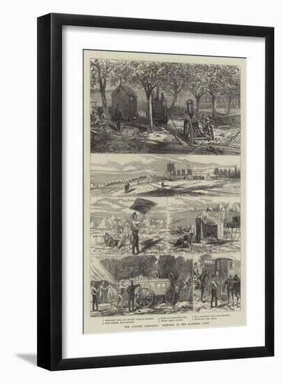 The Autumn Campaign, Sketches in the Southern Camp-null-Framed Giclee Print