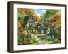 The Autumn Cottage-Dominic Davison-Framed Art Print