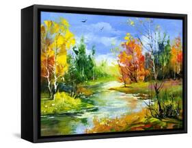 The Autumn Landscape Executed By Oil On A Canvas-balaikin2009-Framed Stretched Canvas