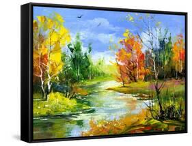 The Autumn Landscape Executed By Oil On A Canvas-balaikin2009-Framed Stretched Canvas