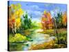 The Autumn Landscape Executed By Oil On A Canvas-balaikin2009-Stretched Canvas