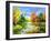 The Autumn Landscape Executed By Oil On A Canvas-balaikin2009-Framed Art Print