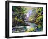 The Autumn Landscape Executed By Oil On A Canvas-balaikin2009-Framed Art Print