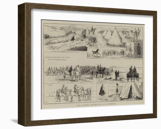 The Autumn Manoeuvres at Dartmoor-Alfred Chantrey Corbould-Framed Giclee Print