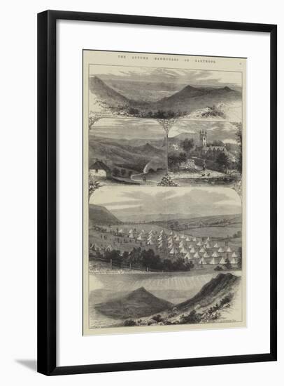 The Autumn Manoeuvres on Dartmoor-null-Framed Giclee Print