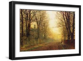 The Autumn's Golden Glory-John Atkinson Grimshaw-Framed Giclee Print