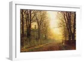 The Autumn's Golden Glory-John Atkinson Grimshaw-Framed Giclee Print