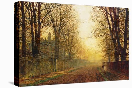 The Autumn's Golden Glory-John Atkinson Grimshaw-Stretched Canvas