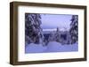 The Autumn Snowy Landscape, Casera Lake, Livrio Valley, Orobie Alps, Valtellina, Lombardy, Italy-Roberto Moiola-Framed Photographic Print