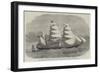 The Auxiliary Screw-Steamer Erl King, Built at Glasgow for the Australian and China Trade-null-Framed Giclee Print