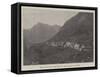 The Avalanche on the Simplon, the Village of Simplon-null-Framed Stretched Canvas