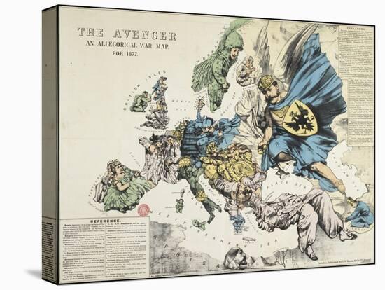 The Avenger: An Allegorical War Map for 1877, London-Frederick W Rose-Stretched Canvas