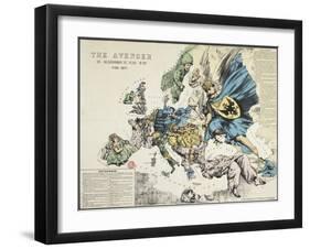 The Avenger: An Allegorical War Map for 1877, London-Frederick W Rose-Framed Giclee Print