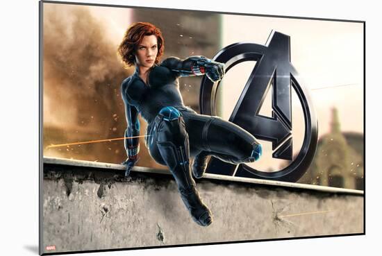 The Avengers: Age of Ultron - Black Widow-null-Mounted Poster