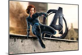 The Avengers: Age of Ultron - Black Widow-null-Mounted Poster