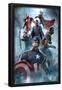 The Avengers: Age of Ultron - Captain America, Black Widow, Hulk, Hawkeye, Vision, Iron Man, Thor-null-Framed Poster
