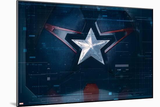 The Avengers: Age of Ultron - Captain America Suit-null-Mounted Poster