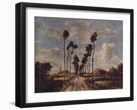 The Avenue at Middelharnis, 1689, (1938)-Meindert Hobbema-Framed Giclee Print