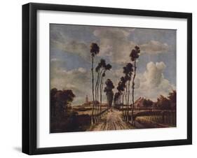 The Avenue at Middelharnis, 1689, (1938)-Meindert Hobbema-Framed Giclee Print