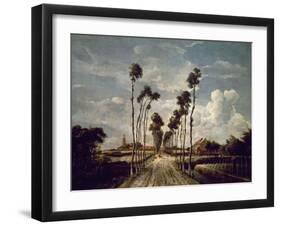 The Avenue At Middelharnis, 1689, Dutch School-Meindert Hobbema-Framed Giclee Print