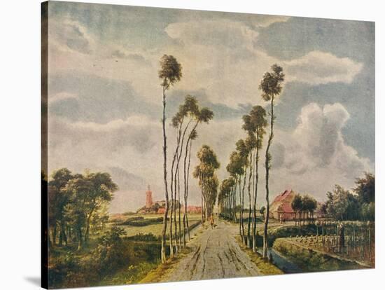 'The Avenue at Middelharnis', 1689-Meindert Hobbema-Stretched Canvas