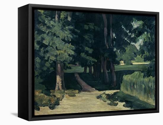 The Avenue at the Jas De Bouffan-Paul Cézanne-Framed Stretched Canvas