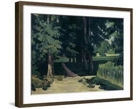 The Avenue at the Jas De Bouffan-Paul Cézanne-Framed Giclee Print