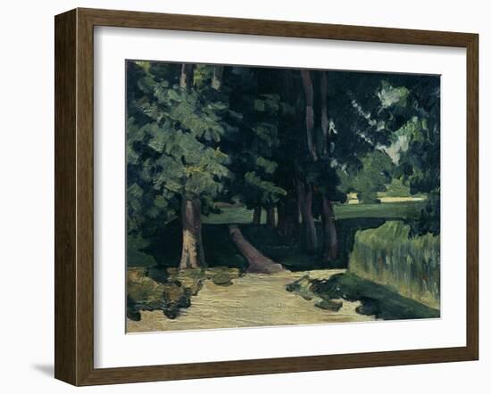 The Avenue at the Jas De Bouffan-Paul Cézanne-Framed Giclee Print
