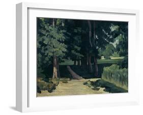 The Avenue at the Jas De Bouffan-Paul Cézanne-Framed Giclee Print