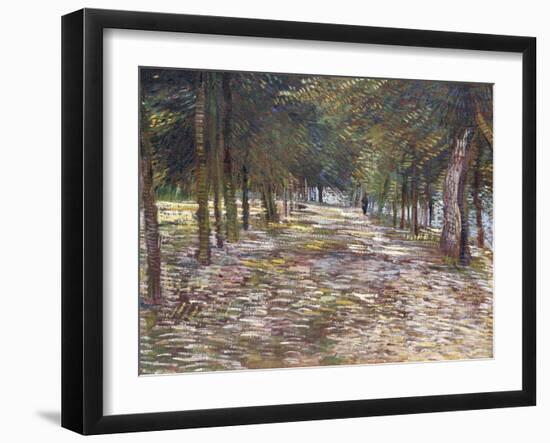 The Avenue at the Park of Voyer-D'Argenson at Asnieres, 1887-Vincent van Gogh-Framed Giclee Print