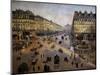 The Avenue De L'opera, Paris, Sunlight, Winter Morning, Ca. 1880-Camille Pissarro-Mounted Giclee Print