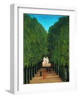 The Avenue in the Park at Saint Cloud-Henri Rousseau-Framed Giclee Print