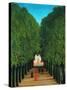 The Avenue in the Park at Saint Cloud-Henri Rousseau-Stretched Canvas