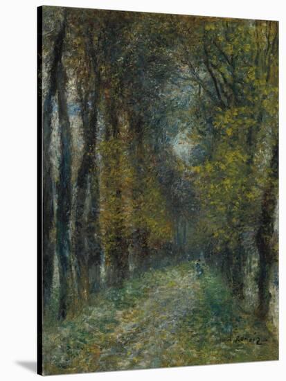 The avenue (L'allée couverte). 1872-Pierre-Auguste Renoir-Stretched Canvas