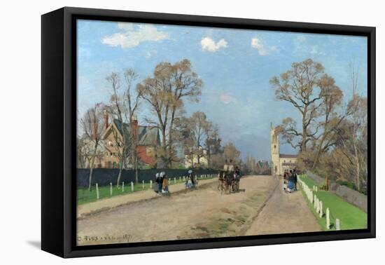 The Avenue, Sydenham, 1871-Camille Pissarro-Framed Stretched Canvas