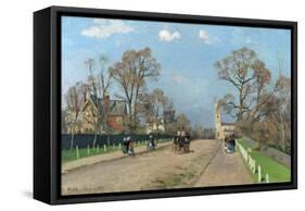 The Avenue, Sydenham, 1871-Camille Pissarro-Framed Stretched Canvas