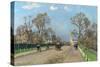 The Avenue, Sydenham, 1871-Camille Pissarro-Stretched Canvas