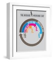 The Average Working day-Stephen Wildish-Framed Art Print