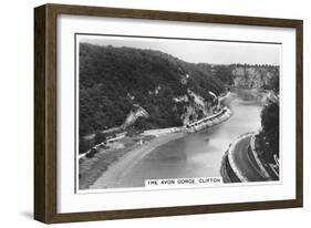 The Avon Gorge, Clifton, Bristol, 1937-null-Framed Giclee Print