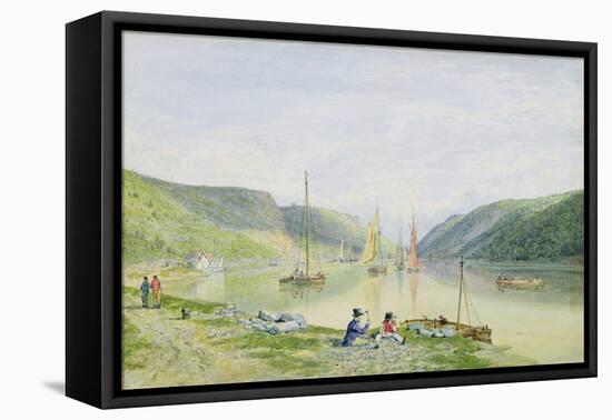 The Avon Gorge from Beneath Sea Walls, 1820-Francis Danby-Framed Stretched Canvas