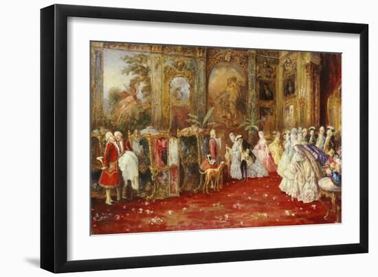 The Awaiting Carriage, 1905-Salvador Sanchez Barbudo-Framed Giclee Print