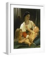 The Awakening Child-William Adolphe Bouguereau-Framed Giclee Print