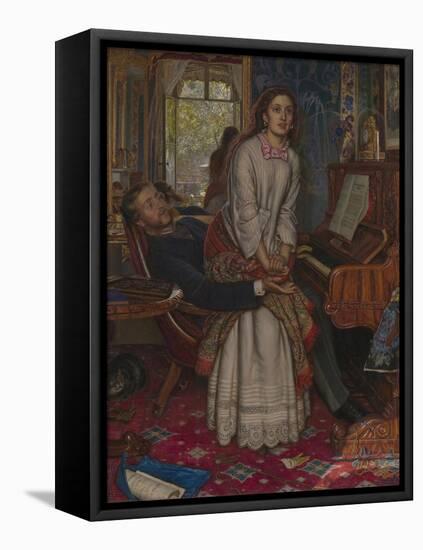 The Awakening Conscience-William Holman Hunt-Framed Stretched Canvas