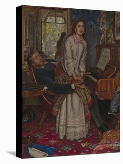 The Awakening Conscience-William Holman Hunt-Stretched Canvas